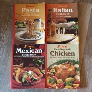 Sunset cookbook Pasta, Mexican, chicken, Italian.